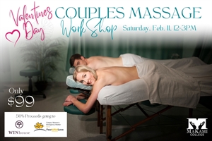 Valentine’s Day Couple’s Massage Workshop Edmonton